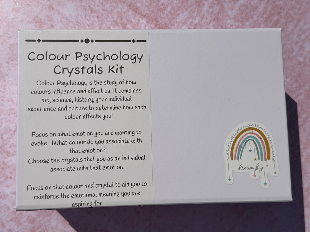 Colour Psychology Crystal Kit | Crystal Healing Gift | Self Care Gift | Mindfulness Box | Meditation Crystals | Wellness Gift