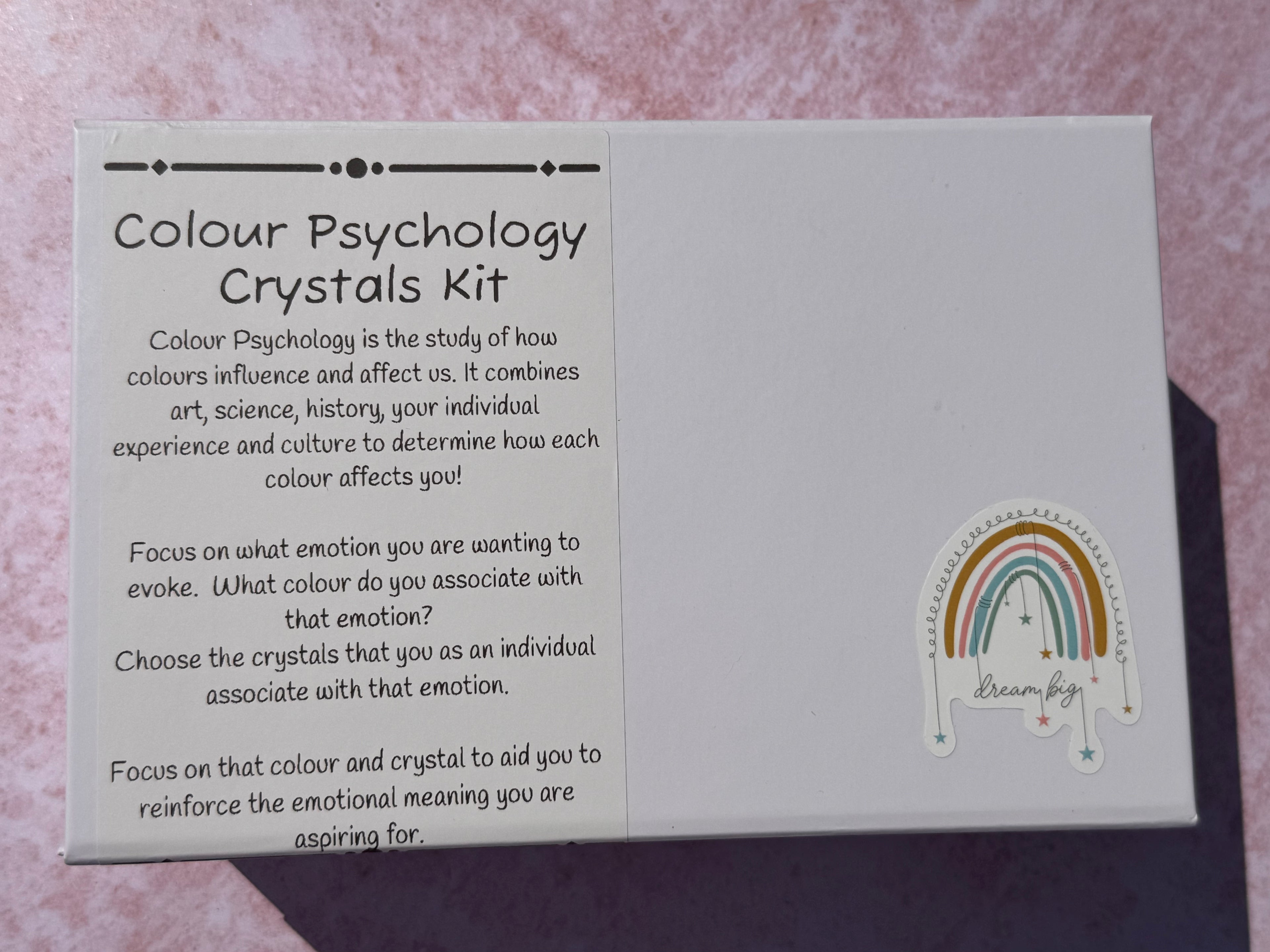 Colour Psychology Crystal Kit | Crystal Healing Gift | Self Care Gift | Mindfulness Box | Meditation Crystals | Wellness Gift