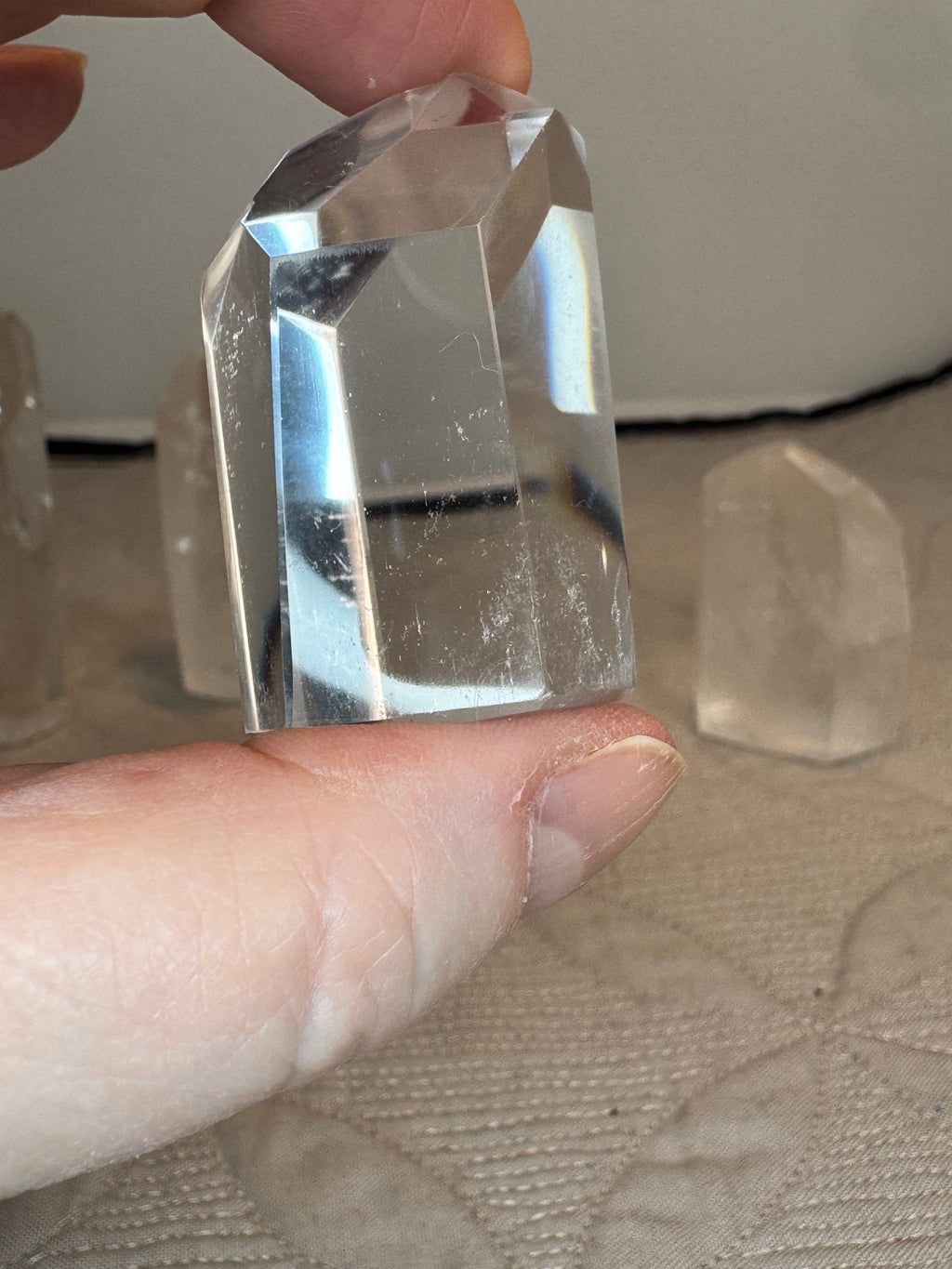 Lemurian Quartz Crystal Points - Clear Mini Towers High Grade - Radiant Crystals UK