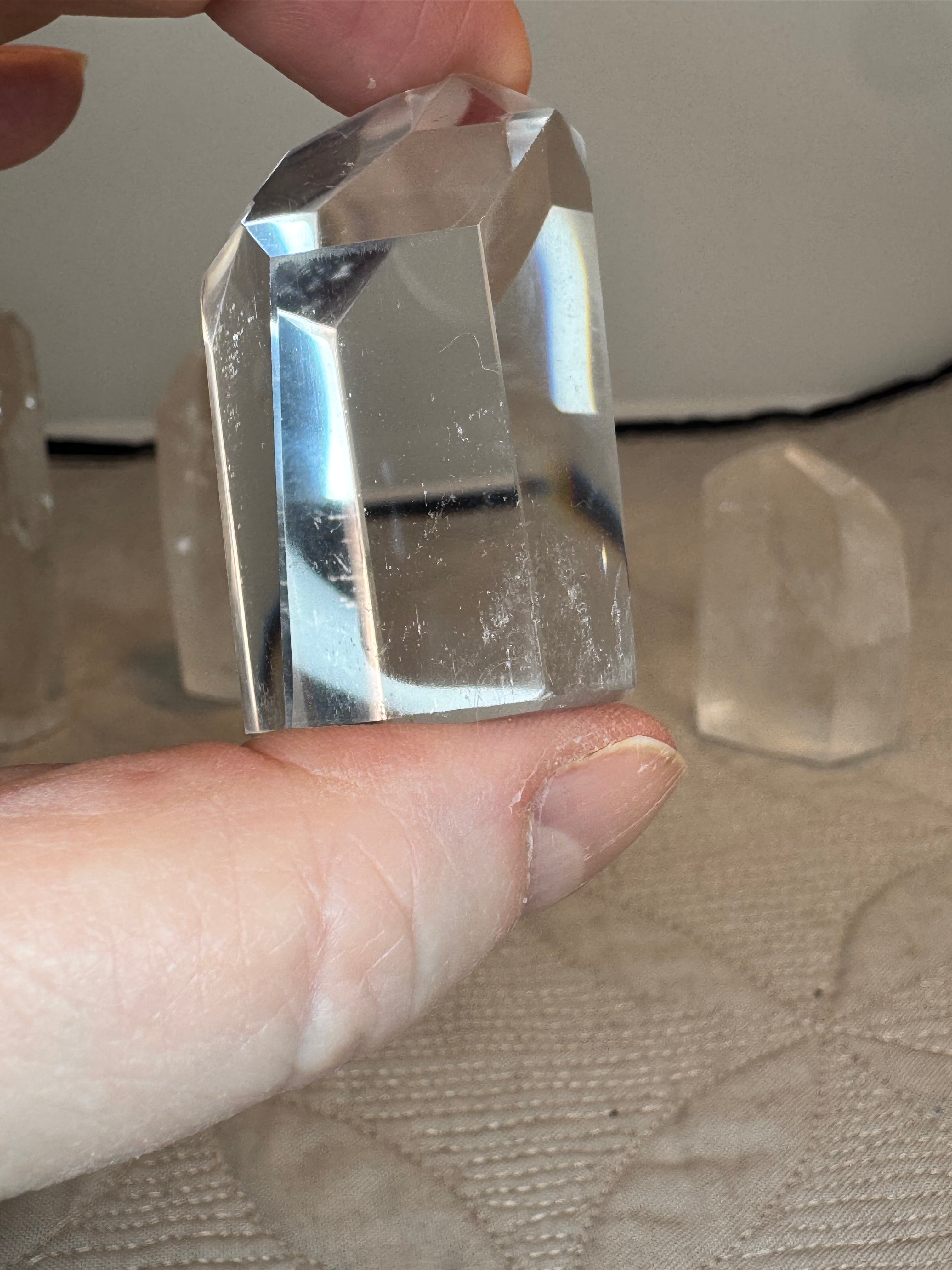 Lemurian Quartz Crystal Points - Clear Mini Towers High Grade - Radiant Crystals UK