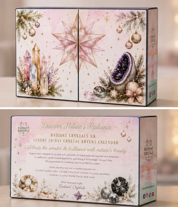 Luxury 24 day Advent Calendar - Radiant Crystals UK. (Pre-order - delivery will be early Oct 2026)