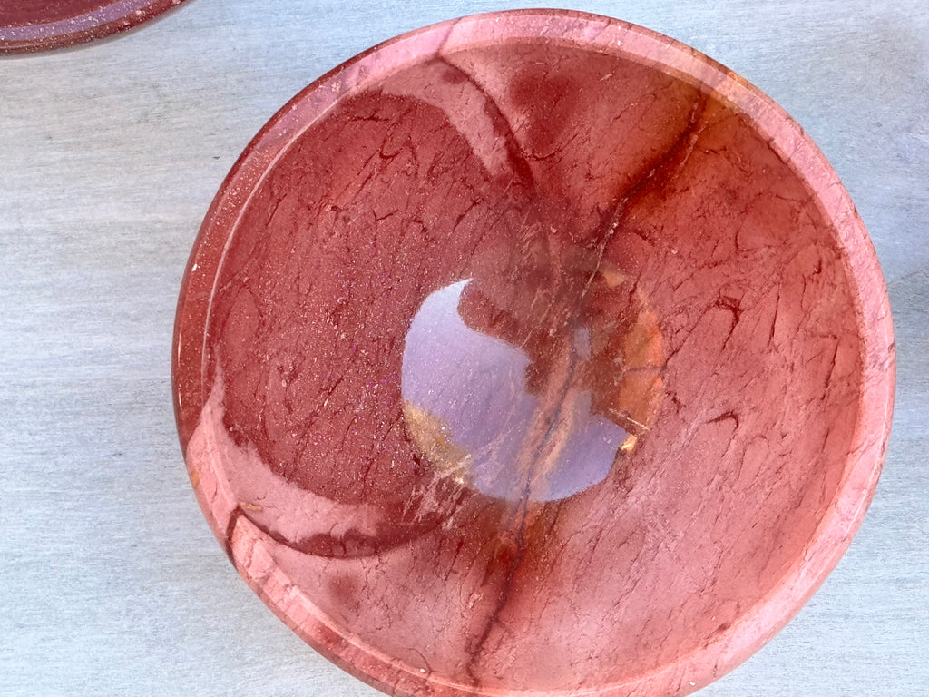 3inch Mookaite Jasper Bowl - Natural crystal trinket dish - home decor
