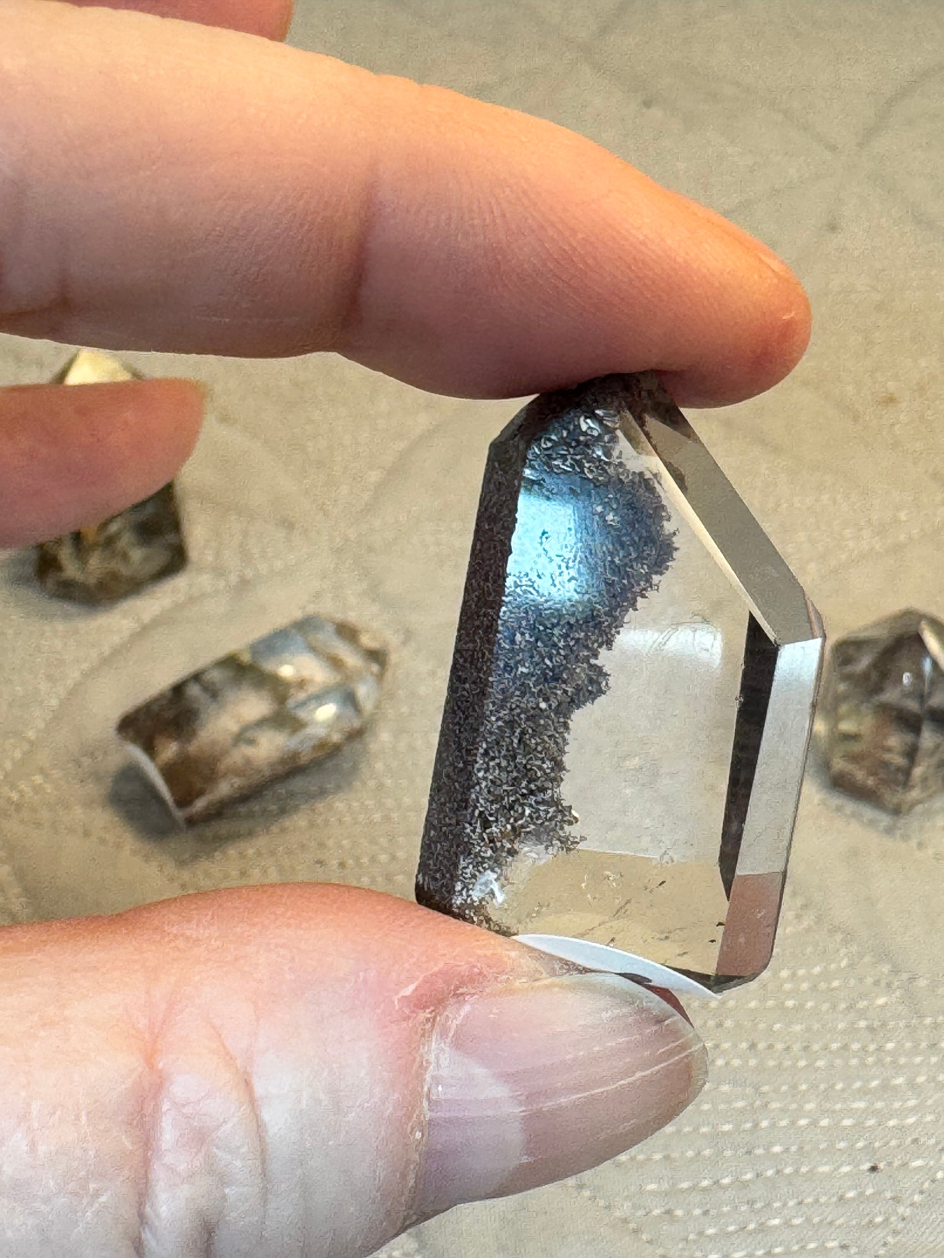 Garden Quartz Crystal Points | Natural Lodolite Mini Towers | Radiant Crystals UK