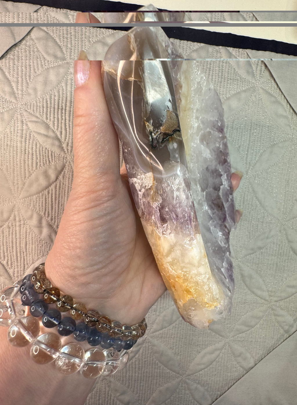 Chunky Amethyst bowl (J) - Natural Geode Crystal Dish