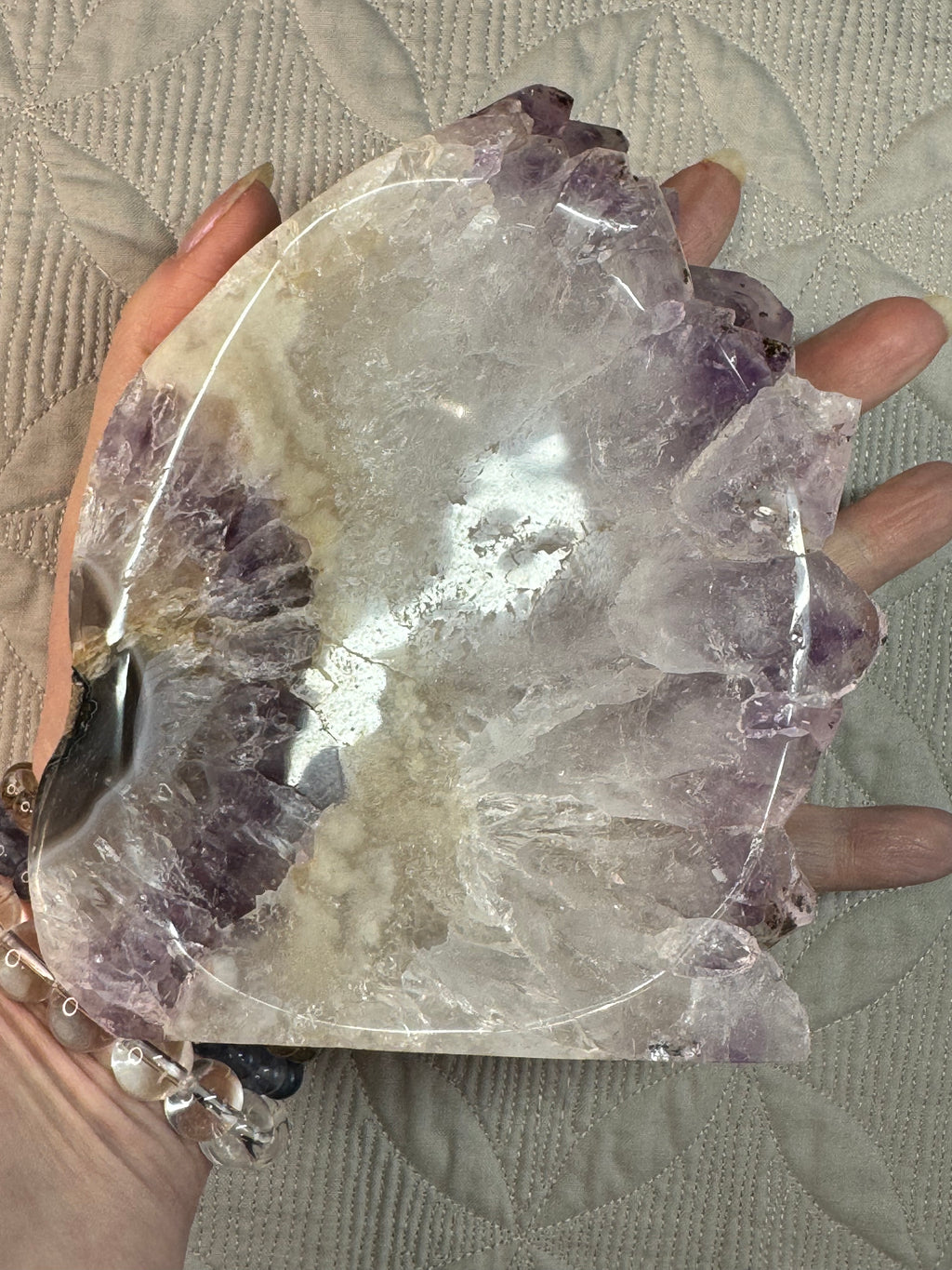 Amethyst Bowl 918g with Iron Inclusions | Natural Geode Crystal Dish | Radiant Crystals UK