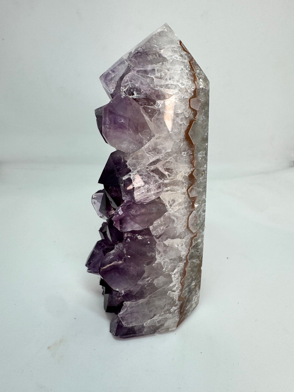 Deep Purple Amethyst Tower 716g | Natural Druzy Crystal Self Standing Brazil | Radiant Crystals UK