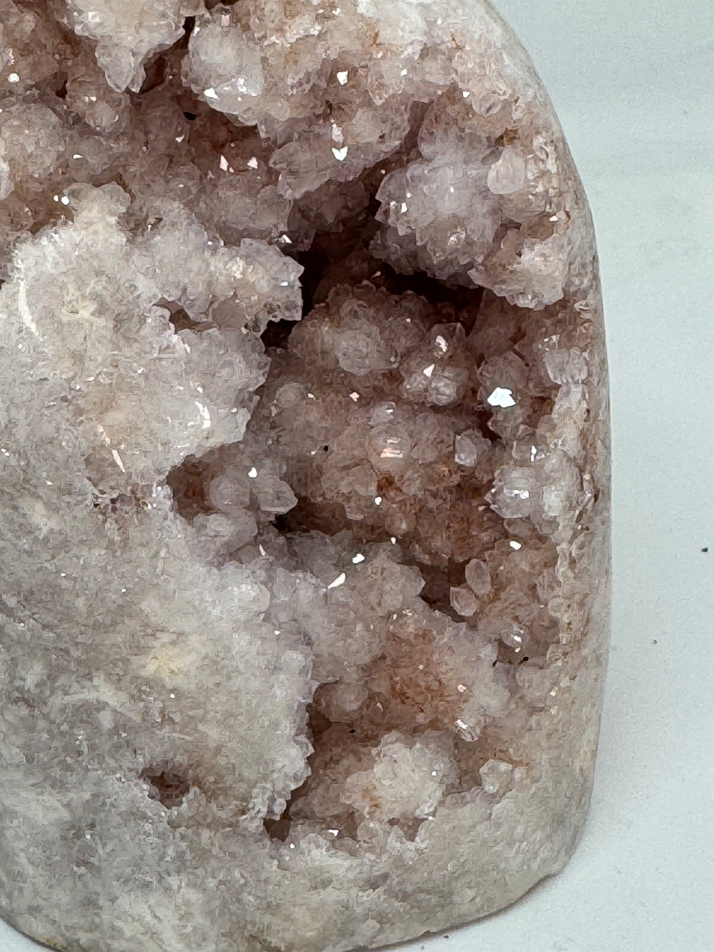 Pink Amethyst Tower 633g | Pastel Druzy Freeform Self Standing | Radiant Crystals UK