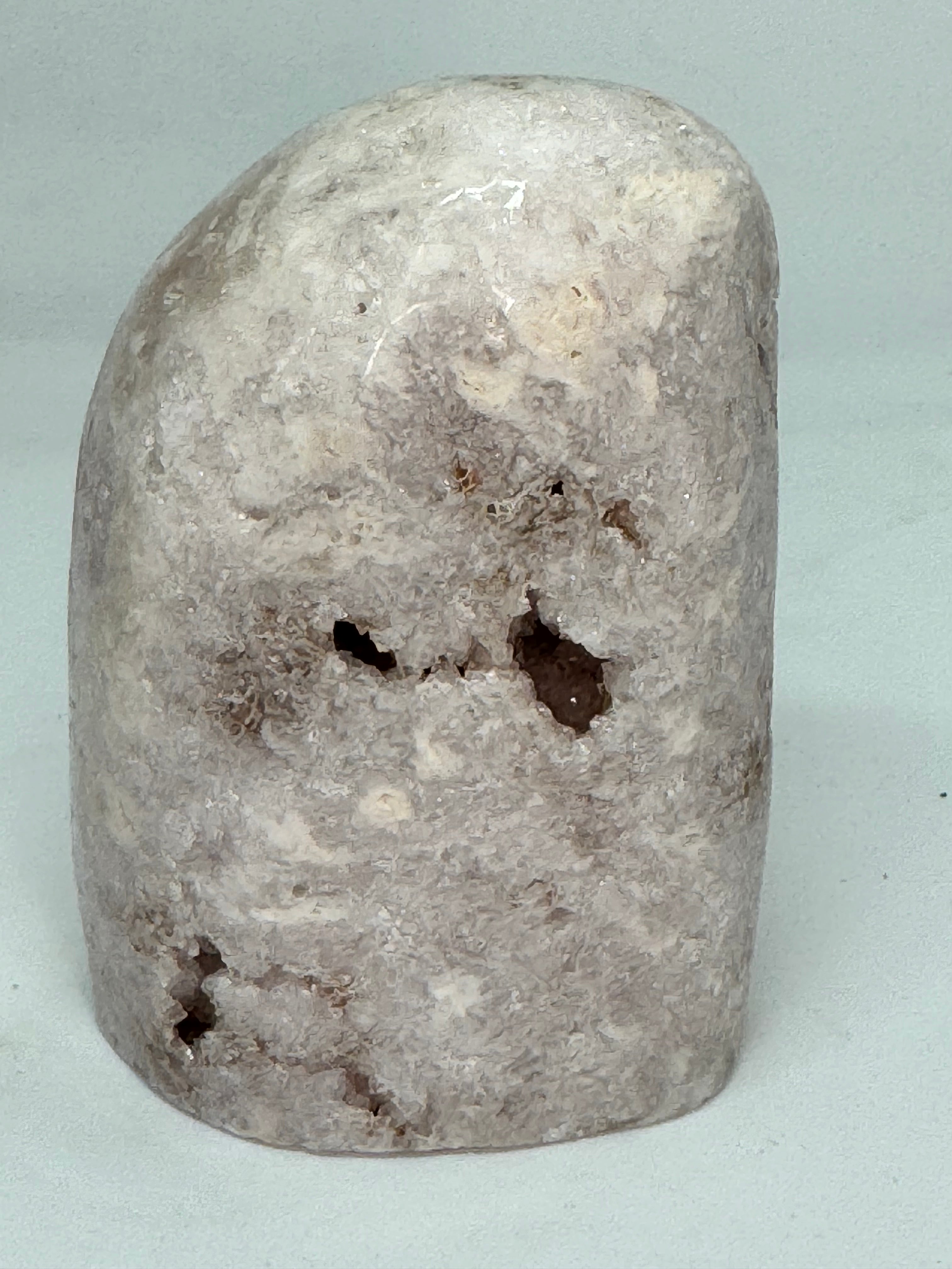 Pink Amethyst Tower 633g | Pastel Druzy Freeform Self Standing | Radiant Crystals UK