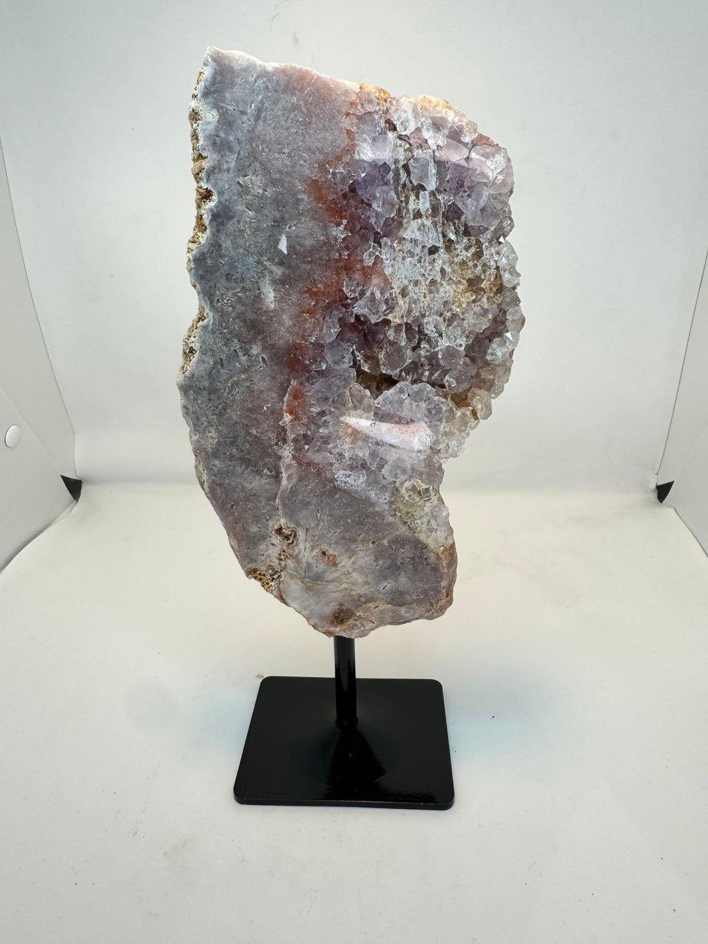 Pink Amethyst Slice 904g on Stand | Natural Druzy Crystal Brazil | Radiant Crystals UK