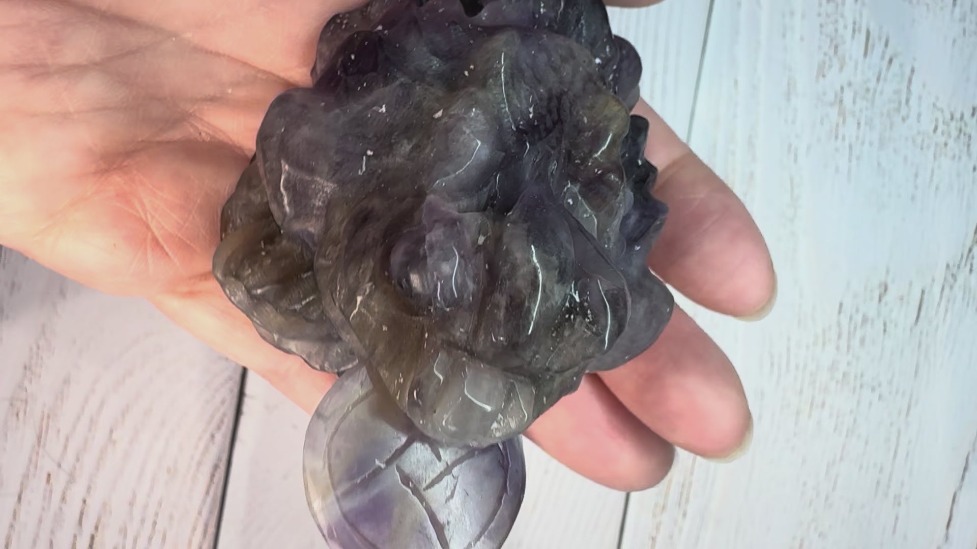 Crystal Money Toad Carving – Feng Shui Three Legged Toad – Dream Amethyst – Wealth & Prosperity Crystal