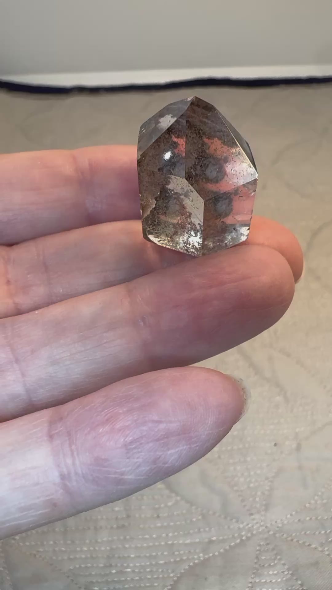 Garden Quartz Crystal Points | Natural Lodolite Mini Towers | Radiant Crystals UK