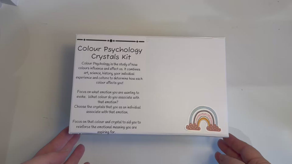 Colour Psychology Crystal Kit | Crystal Healing Gift | Self Care Gift | Mindfulness Box | Meditation Crystals | Wellness Gift